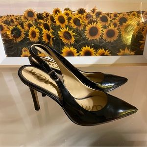 Sam Edelman Slingback pump black patent size 7.5